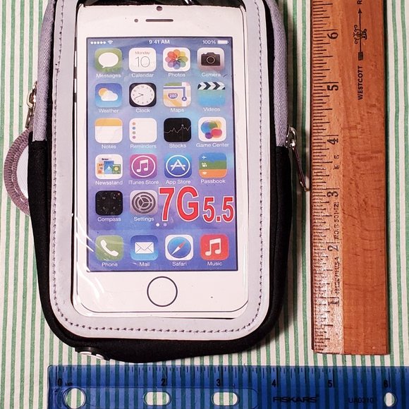 3 Universal Cell Phone Armband, Blk, 5.5 in Phones - Picture 4 of 4